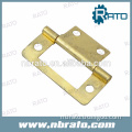 small brass plated cabinet hinge